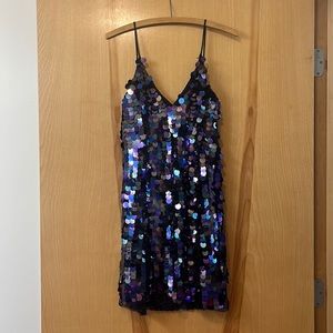 Francesca’s Disco Coin Dress